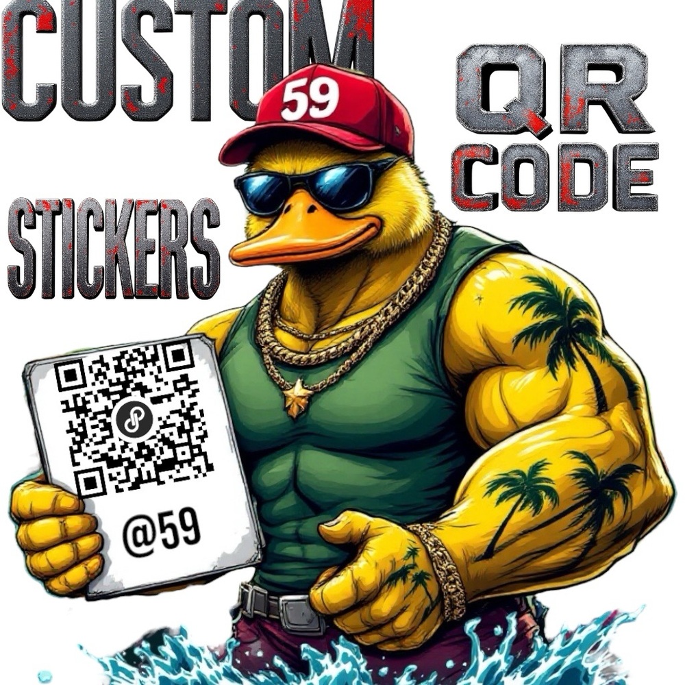 120 CUSTOM QR CODE STICKER PACK